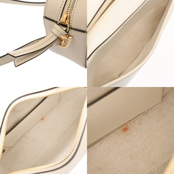 Gucci Horsebit Camera Bag White Leather Shoulder - Picture 8 of 9
